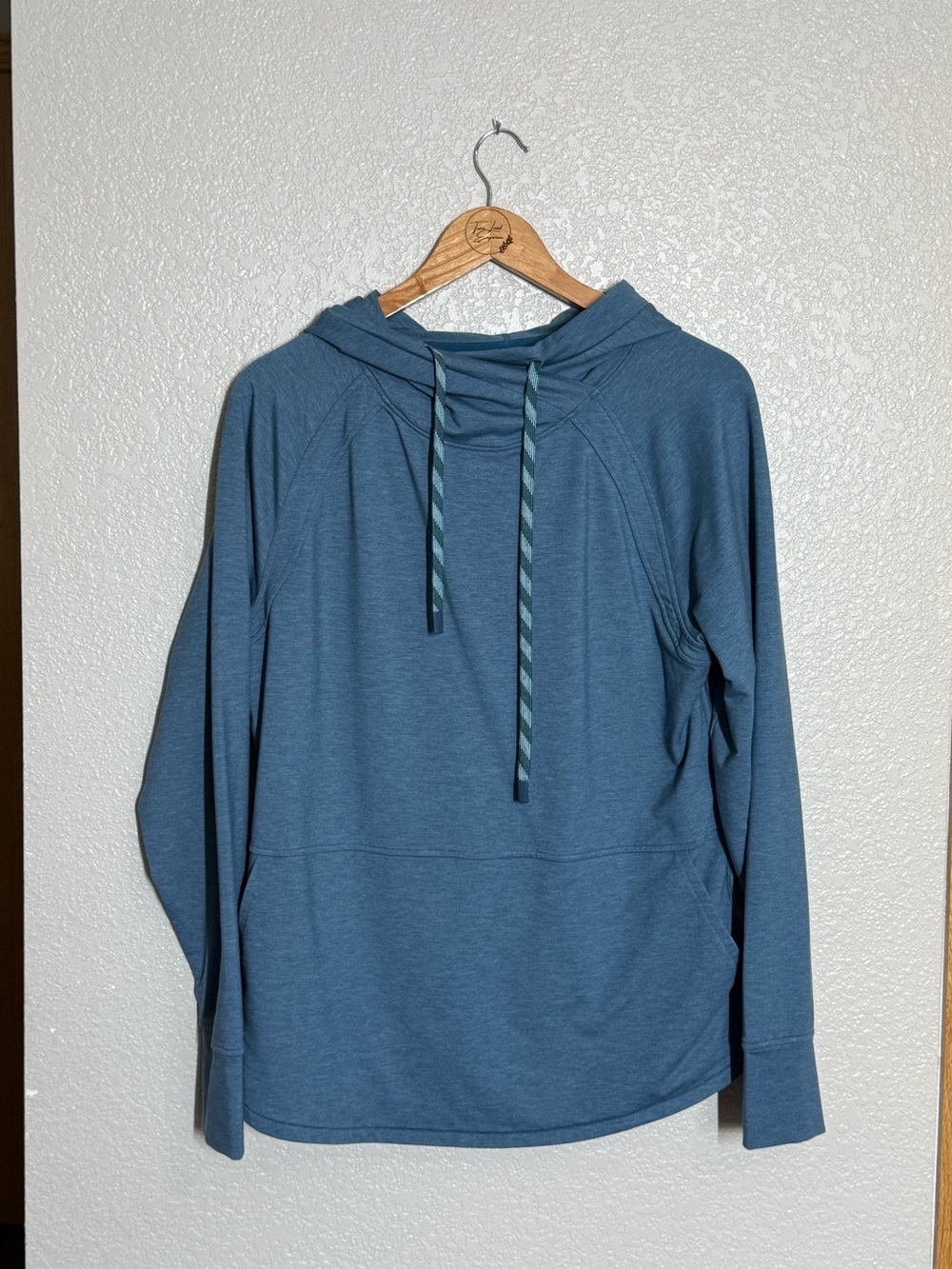 Title Nine Manresa Hoodie XL Blue French Terry